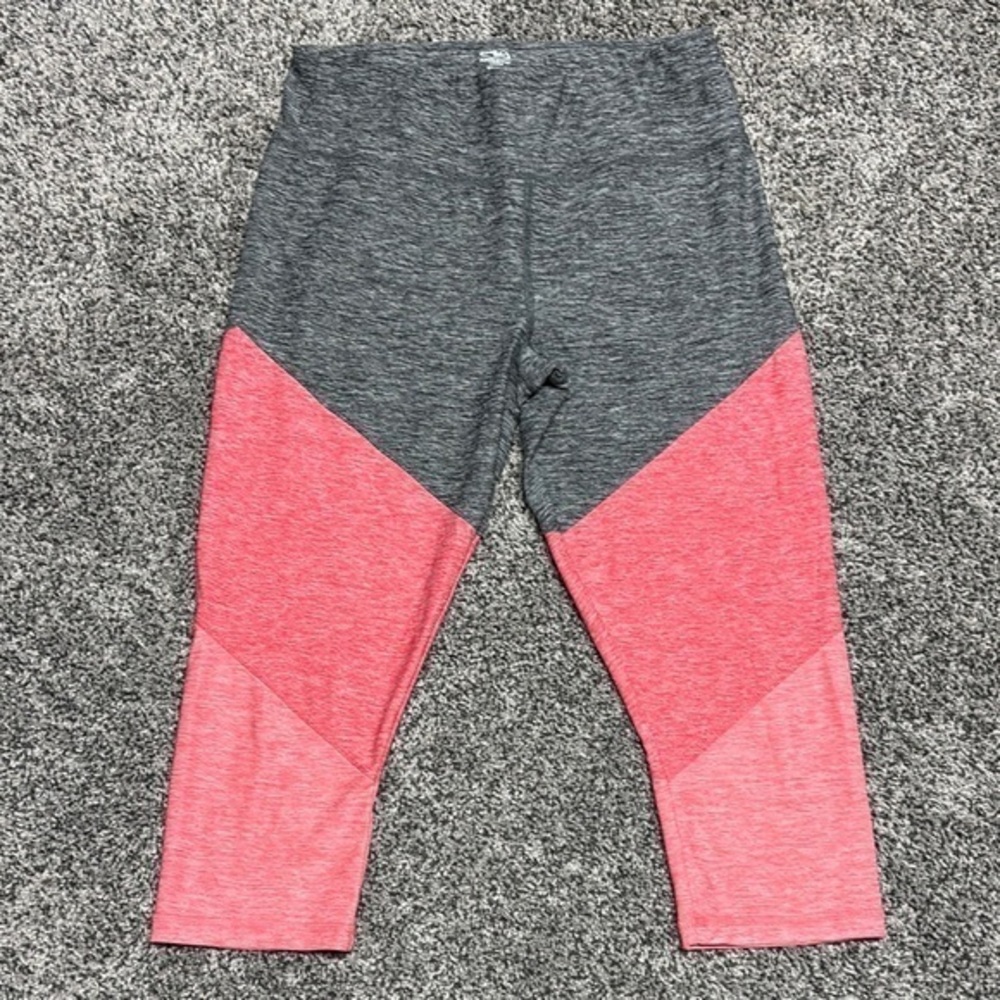 Athletic Works High Waist Gray and Pink Leggings